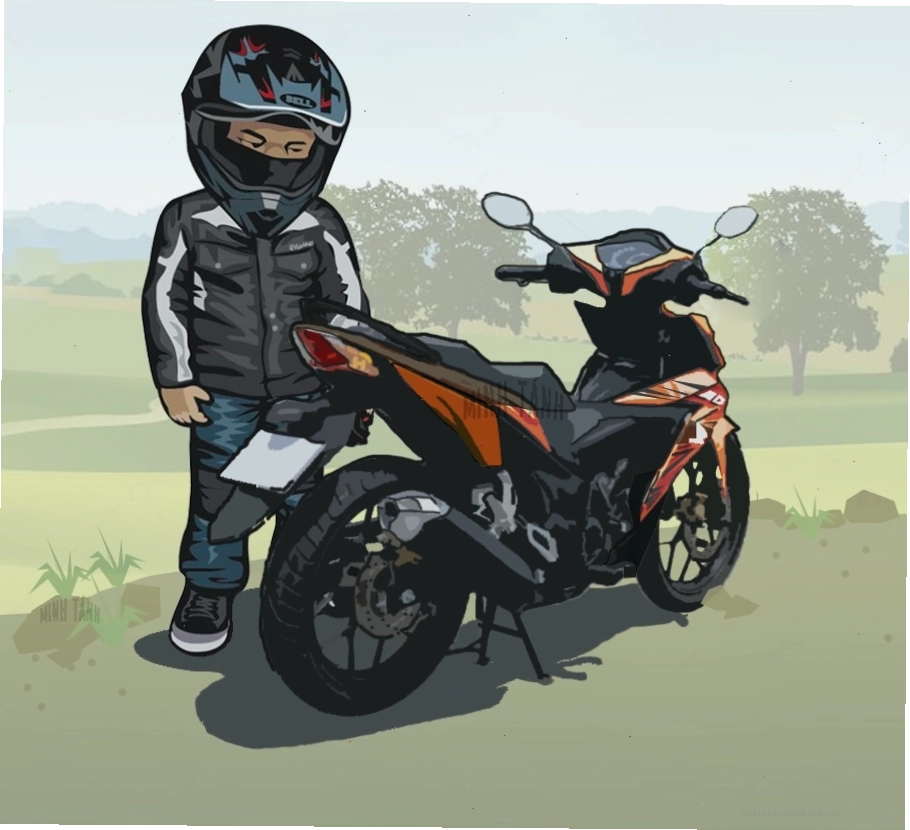 Phiên bản xe Honda Winner 150 chibi độc đáo phong cách thể thao