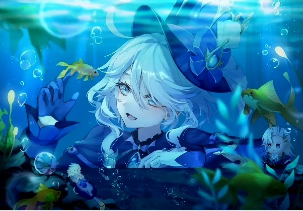 sưu tầm ảnh anime girl tóc xanh