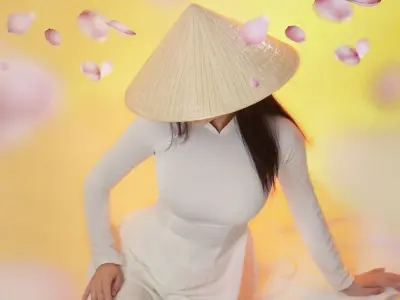 Bộ ảnh gái xinh đội nón lá duyên dáng và đầy quyến rũ