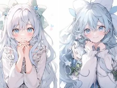 Ảnh anime nữ đầy cuốn hút với ánh mắt mơ màng