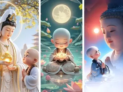 Bộ ảnh chú tiểu dễ thương với nét thanh thoát, đáng yêu