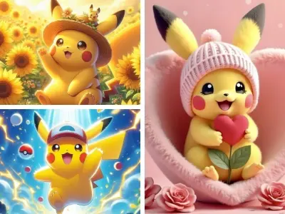 Bộ ảnh Pikachu đáng yêu đẹp mê hồn chuẩn HD