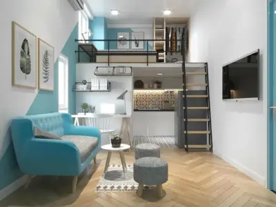 Trang trí căn hộ nhỏ tiện nghi giúp không gian rộng rãi