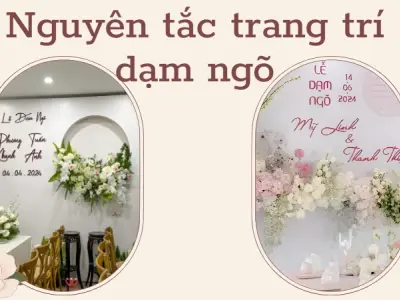 Bí quyết trang trí dạm ngõ đẹp sang trọng và chuẩn nghi thức