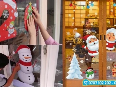 Decal Trang Trí Cửa Kính Noel: Biến Hóa Không Gian Với Mẫu Mã Độc Đáo 2026