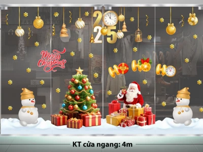 Decal Trang Trí Noel Quận Cầu Giấy: Mang Không Khí Giáng Sinh Ấm Áp Đến Ngôi Nhà Bạn